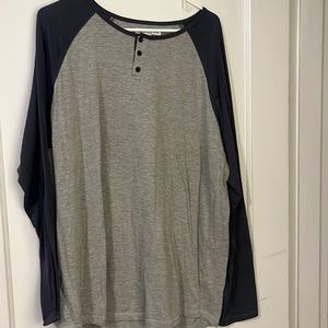 long sleeve henley tee